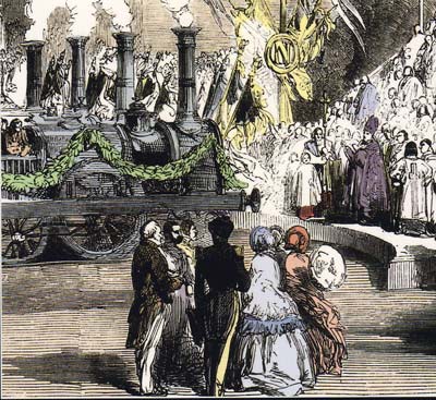 Inauguration du train à Strasbourg en 1852
