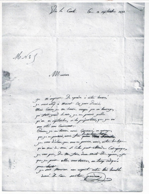 Lettre Pardoux